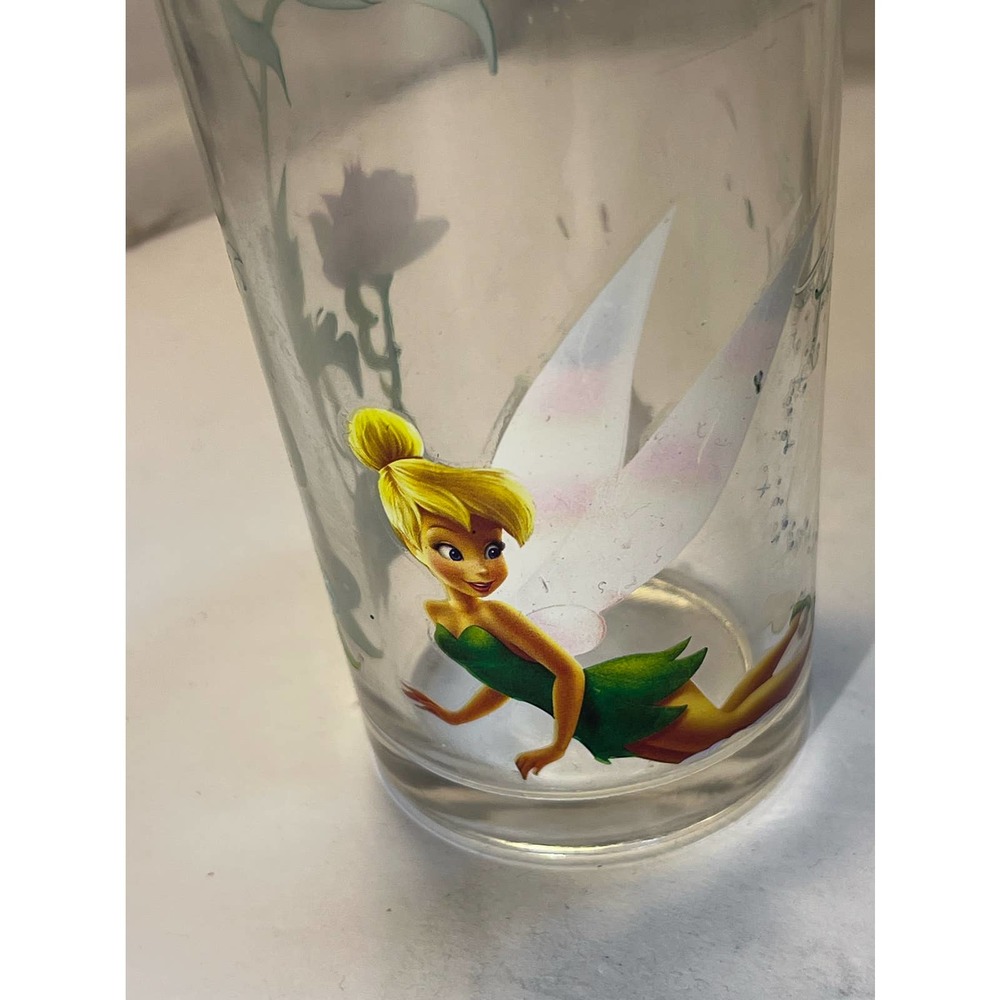 Vintage Disney Tinker Bell Juice Glasses Gem